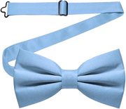 Men's Adjustable Solid sky blue Color Pre-tied Bow Tie
