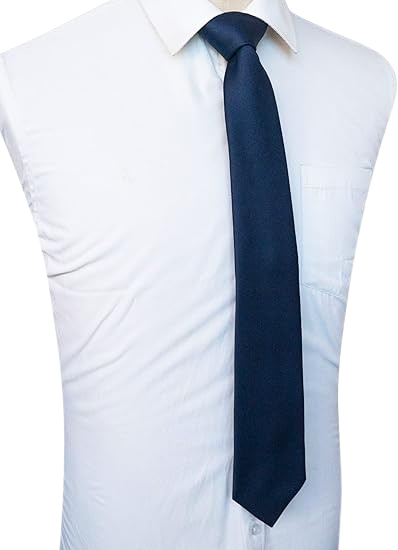 Men's solid blue necktie for weddings and business