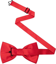Men's Adjustable Solid red Color Pre-tied Bow Tie