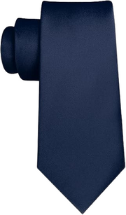 Men's solid blue necktie for weddings and business