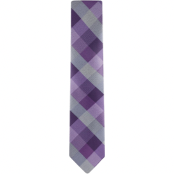 Men's Self-tie Necktie with Buffalo Check Pattern