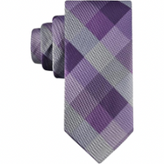 Men's Self-tie Necktie with Buffalo Check Pattern