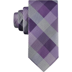 Men's Self-tie Necktie with Buffalo Check Pattern